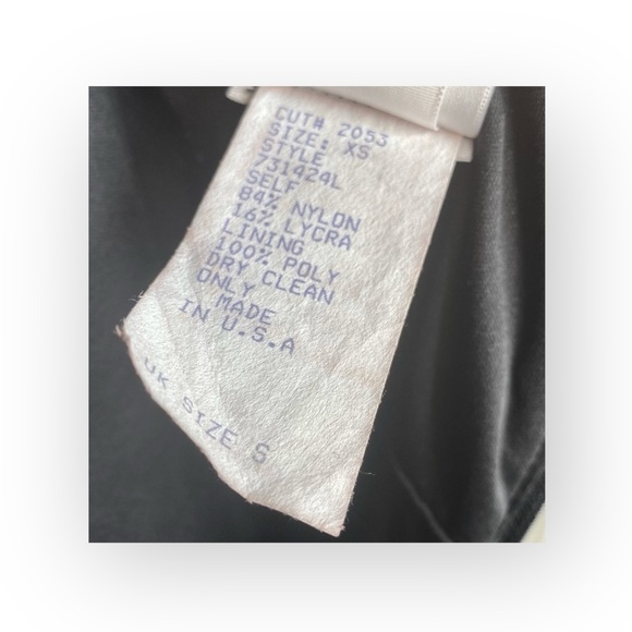 Tadashi Shoji ❤︎ Glamorous Mesh Tulle Halter Draped Gown Dress ❤︎ Black ❤︎ XS - Picture 14 of 16